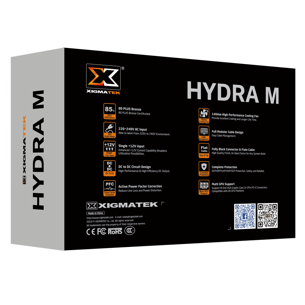 NGUỒN MÁY TÍNH XIGMATEK HYDRA M 550 EN44207 - 550W