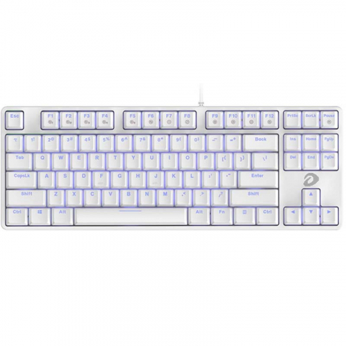 BÀN PHÍM CƠ GAMING DAREU EK87 WHITE (ICE-BLUE LED)