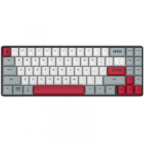 BÀN PHÍM CƠ DAREU EK871 GREY WHITE BLUETOOTH BROWN SWITCH